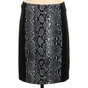 Michael Kors Color Block Snake Skirt